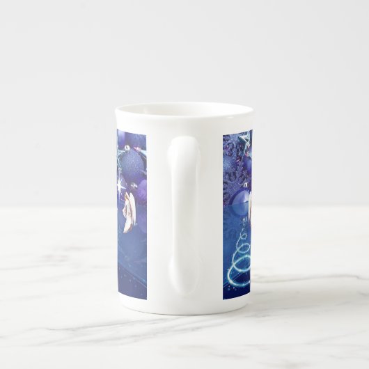 Kerstmis Mok, Angel Porselein Kop (Achterkant)