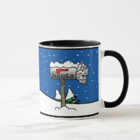 Kerstmis Mok brievenbus van Santa