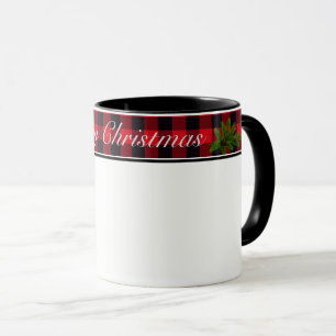Kerstmis Mok Buffalo Pset en Evergreen