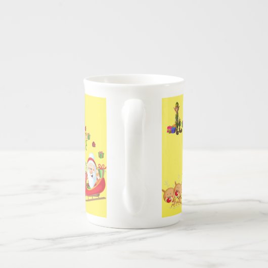 Kerstmis, Mok Elf, vrolijk kerstfeest (Achterkant)