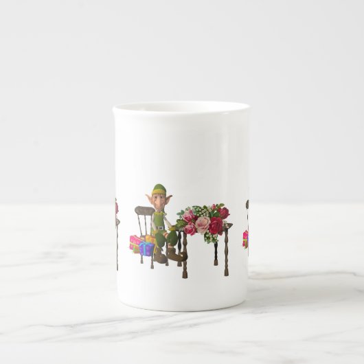 Kerstmis, Mok Elf, vrolijk kerstfeest (Voorkant)