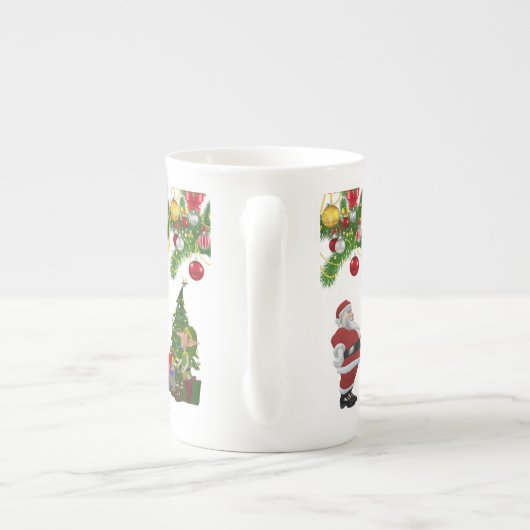 Kerstmis, Mok Elf, vrolijk kerstfeest (Achterkant)