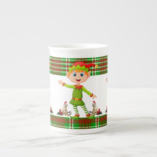 Kerstmis, Mok Elf, vrolijk kerstfeest (Voorkant)