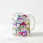 Kerstmis Mok Happy Snowmans Gift (Voorkant rechts)