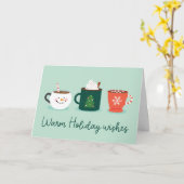 Kerstmis Mok Holiday Folkkaart Kaart (Gele Bloem)