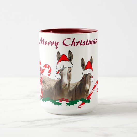 Kerstmis, mok in het wild, ezels (Midden)