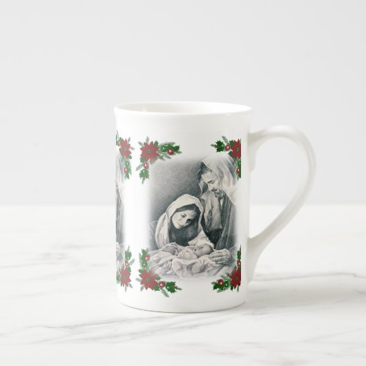 Kerstmis Mok, Jezus Christus Porselein Kop (Rechts)