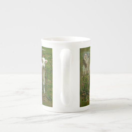 Kerstmis, Mok, Jezus Christus, vrolijk kerstfeest Porselein Kop (Achterkant)