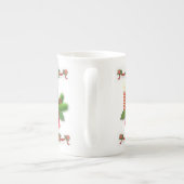 Kerstmis, Mok, kerstkaars Porselein Kop (Achterkant)