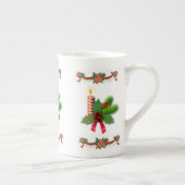 Kerstmis, Mok, kerstkaars Porselein Kop (Rechts)