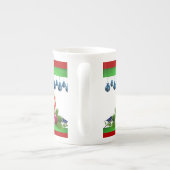 Kerstmis, Mok, kerstkaars Porselein Kop (Achterkant)
