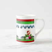 Kerstmis, Mok, kerstkaars Porselein Kop (Rechts)