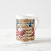 Kerstmis Mok, kerstman Porselein Kop (Voorkant rechts)