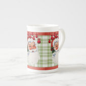 Kerstmis Mok, kerstman Porselein Kop (Voorkant rechts)