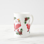 Kerstmis Mok, kerstman Porselein Kop (Voorkant rechts)