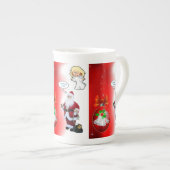 Kerstmis Mok, kerstman Porselein Kop (Voorkant rechts)