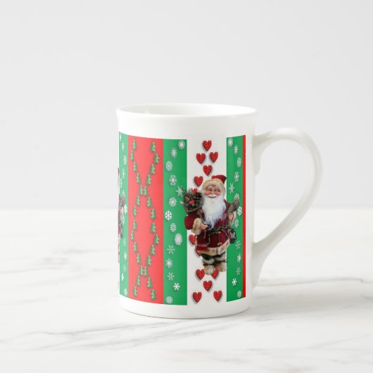 Kerstmis Mok, kerstman Porselein Kop (Rechts)