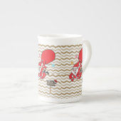 Kerstmis, Mok, Kerstman, prettige kerst Porselein Kop (Voorkant rechts)