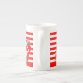 Kerstmis, Mok, Kerstman, prettige kerst Porselein Kop (Achterkant)