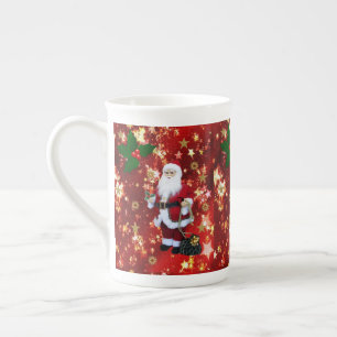 Kerstmis, Mok, Kerstman, prettige kerst Porselein Kop