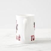 Kerstmis, Mok, Kerstman, prettige kerst Porselein Kop (Achterkant)