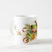 Kerstmis Mok met boomkikker (Voorkant links)