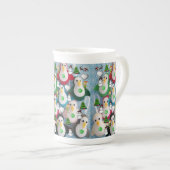 Kerstmis, Mok met pinguïn, prettige kerst (Voorkant rechts)