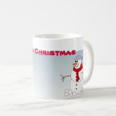 Kerstmis Mok met Snowmen (Voorkant rechts)
