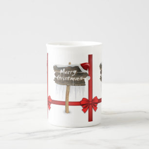Kerstmis Mok, prettige kerst Porselein Kop