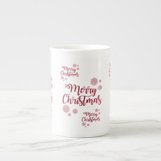 Kerstmis Mok, prettige kerst Porselein Kop (Voorkant)