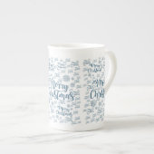 Kerstmis Mok, prettige kerst Porselein Kop (Voorkant rechts)