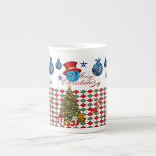 Kerstmis Mok, prettige kerst Porselein Kop