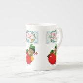 Kerstmis Mok, prettige kerstAfrikaanse Elf Porselein Kop (Voorkant rechts)