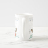 Kerstmis, Mok, rendiertje Porselein Kop (Achterkant)