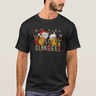 Kerstmis Mok Santa Reinbeer-kerstboomverlichting T-shirt