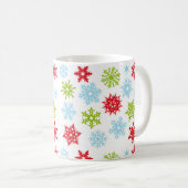 Kerstmis-Mok-Snowflakes Koffiemok (Voorkant rechts)