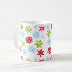 Kerstmis-Mok-Snowflakes Koffiemok
