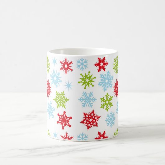 Kerstmis-Mok-Snowflakes Koffiemok (Center)