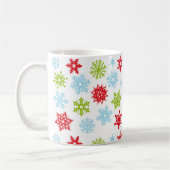 Kerstmis-Mok-Snowflakes Koffiemok (Links)
