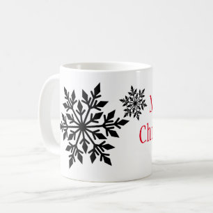 Kerstmis-Mok-Snowflakes Koffiemok