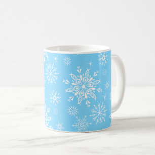 Kerstmis-Mok-Snowflakes Koffiemok