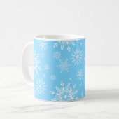 Kerstmis-Mok-Snowflakes Koffiemok (Voorkant links)