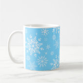 Kerstmis-Mok-Snowflakes Koffiemok (Links)