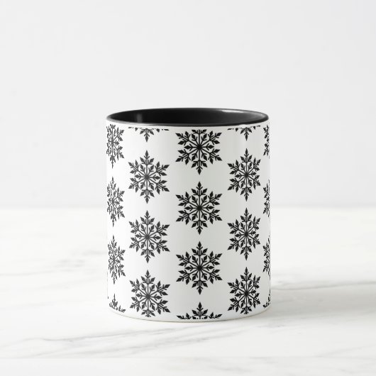 Kerstmis-Mok-Snowflakes Mok (Midden)