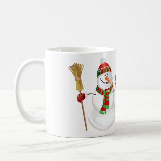 Kerstmis Mok-Snowman Koffiemok (Links)