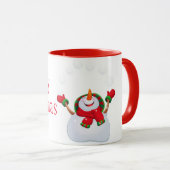 Kerstmis Mok-Snowman Mok (Voorkant rechts)