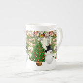 Kerstmis, Mok Snowman, prettige kerst (Voorkant rechts)