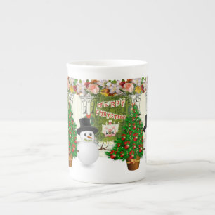 Kerstmis, Mok Snowman, prettige kerst