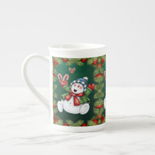 Kerstmis, Mok Snowman, prettige kerst