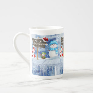 Kerstmis, Mok Snowman, prettige kerst